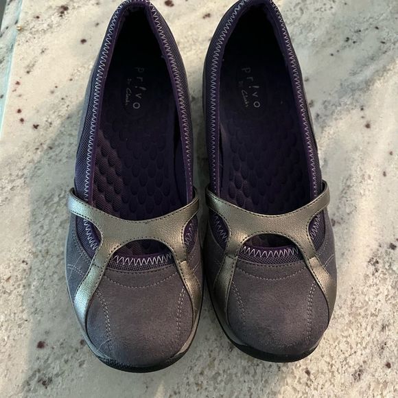 Privo Women's Flats in Charcoal and Black - Picture 2 of 6